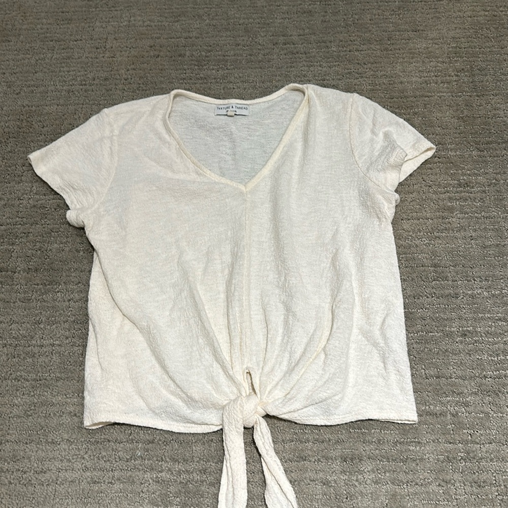Sheer tie top